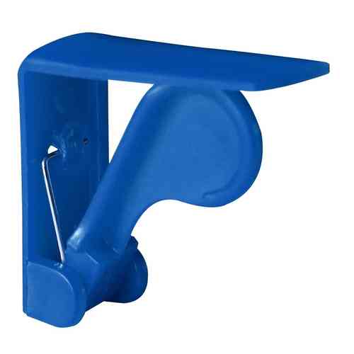 Tischklammer Tischtuchklammer blau Kunststoff Tischdeckenhalter