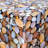 Wachstuch Tischdecke Meterware Steine Stones 01300-00 eckig rund oval