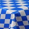 Wachstuch Rolle 140 cm Breite BY100 bayerische Raute geprägt weiss blau Oktoberfest Bayern