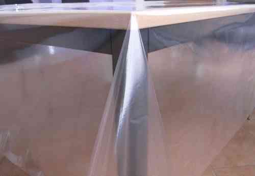 Tischdecke transparent glasklar 250 Folie Tischschutz Tischfolie Meterware Klarsicht 0,25 mm